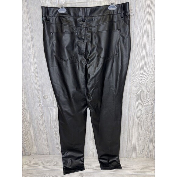 Maurices RTV Perfect Faux Leather Skinny High Rise Pant Women's 18 Reg Black NWT - Picture 3 of 14